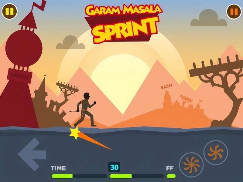 Garam Masala Sprint Gameplay Screen